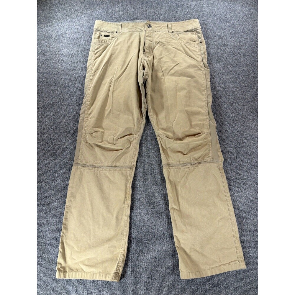 Kuhl Radikl Pants Men’s 40x34 Beige Stretch Pockets Outdoor Hiking Utility Work